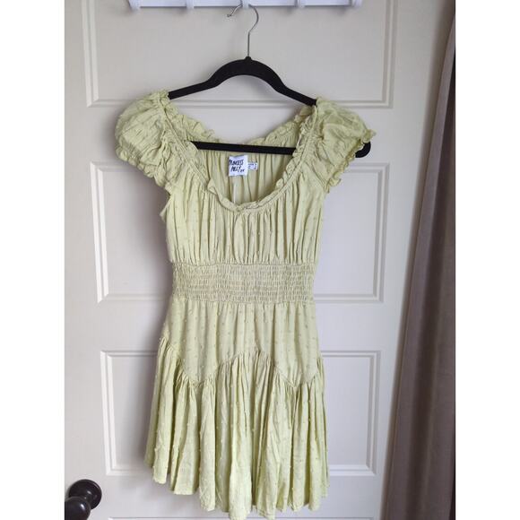 Princess Polly Anastasiya Mini Dress/Romper Lime size 4 NWT - Picture 2 of 6